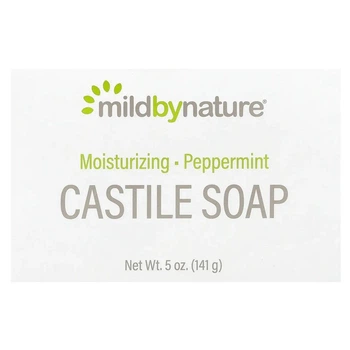 Кастильське мило з ароматом м'яти перцевої Mild By Nature Castile Soap, 141 г