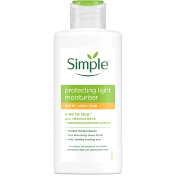 Крем для лица Simple Kind To Skin Protecting Light Moisturizer SPF15 Легкий защитный 125 мл (8710908435812)