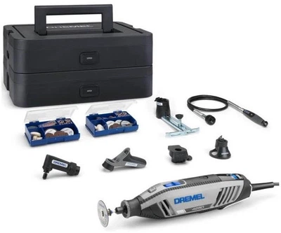 Шліфмашина шліфувально-гравірувальна Dremel 4250 6-128 Platinum+ 175В 5000-35000об/хв 128 насадок + 6 приставок 3.78кг