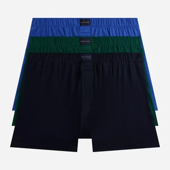 Набор трусов шортов мужских Tommy Hilfiger 09T4480-F6G(Spruce) M 3 шт Темный синий/Темный зеленый/Синий (194999426474)