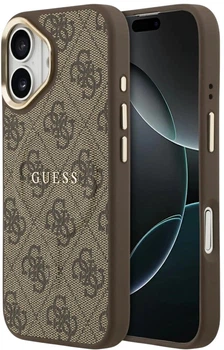 Панель Guess 4G PU Classic Logo MagSafe для Apple iPhone 17 Brown (3666339519193)