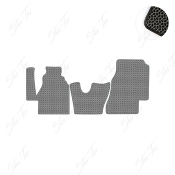 Комплект ковриков Star-Tex на 1-й ряд на Volkswagen LT (1996 - 2006) EVA/Капля Серый