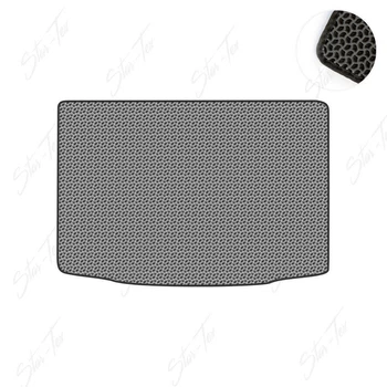 Коврик в багажник Star-Tex на Audi A2 (1999 - 2005) EVA/Капля Серый + Черный