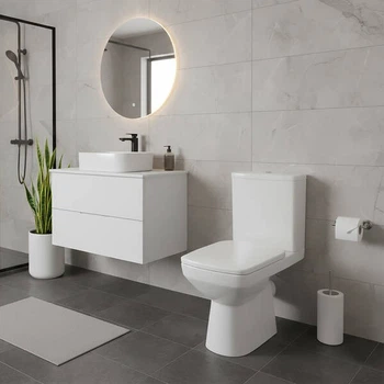 Унітаз-компакт Geberit Selnova Square 503.086.00.1 із сидінням з дюропласту