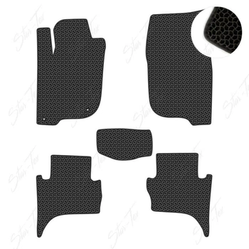 Комплект ковриков в салон Star-Tex на Fiat Fullback (2016 - ) EVA/Капля Черный
