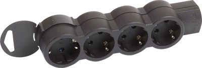 Подовжувач Legrand 4x2K+3 без кабелю Black (695033)