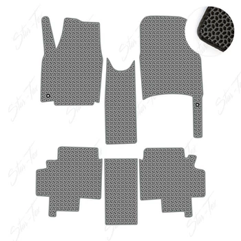 Комплект ковриков в салон Star-Tex на Citroen C8 (2002 - 2014) EVA/Капля Серый
