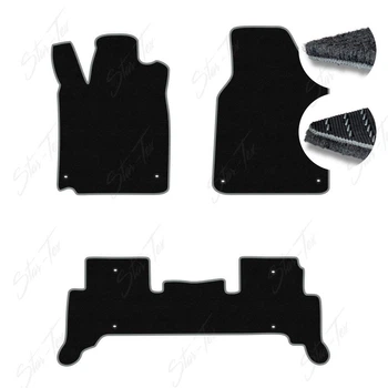 Комплект ковриков в салон Star-Tex на Acura ZDX I (2009 - 2013) текстиль/Monaco Черный + Серый