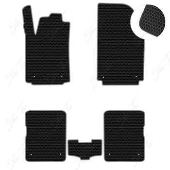 Комплект ковриков в салон Star-Tex на Audi A2 (1999 - 2005) EVA/Сота малая Черный + Серый