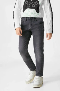 Джинсы slim на флисе C&A 2159809c53 176см серые (100004674)