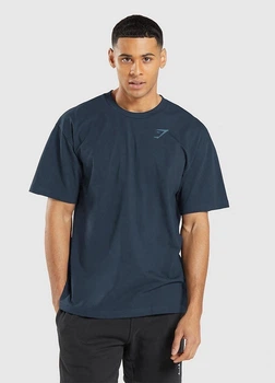 Спортивная футболка Gymshark a3a3gc54 3XL темно-синяя (100005687)