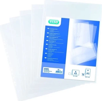 Набір файлів-кишень Bantex Ebla А3 0.12 мм 25 шт Прозорий 400005480 (5702232036080)