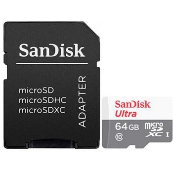 Карта памяти SanDisk 64GB microSD class 10 Ultra Light (SDSQUNR-064G-GN3MA) SANDISK SDSQUNR-064G-GN3MA 913181
