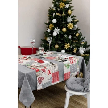 Скатерть Прованс Merry Christmas серая 180x132 см (4823093451568) Прованс 4823093451568 923418