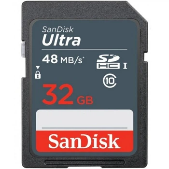 Карта памяти SanDisk 32GB SDHC class 10 UHS-I Ultra Lite (SDSDUNR-032G-GN3IN) SANDISK SDSDUNR-032G-GN3IN 913214