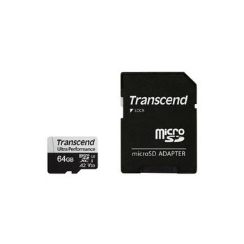 Карта памяти Transcend 64GB microSDXC class 10 UHS-I U3 A2 (TS64GUSD340S) Transcend TS64GUSD340S 913236