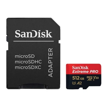Карта памяти SanDisk 512 GB microSDXC UHS-I U3 Extreme Pro+SD Adapter (SDSQXCD-512G-GN6MA) SANDISK SDSQXCD-512G-GN6MA 913300