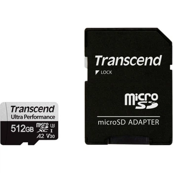 Карта памяти Transcend 512GB microSDXC class 10 UHS-I U3 A2 (TS512GUSD340S) Transcend TS512GUSD340S 913484