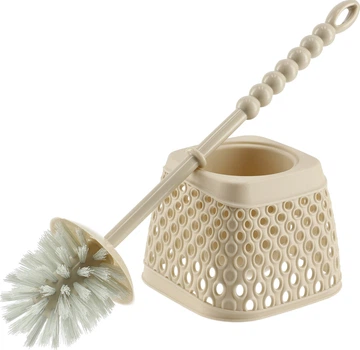 Йоржик для унітазу Kadax Cures Бежевий (K9622)