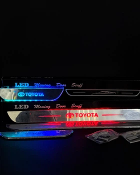 Светодиодные накладки на пороги 4шт Toyota
