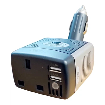 BESTEK 75W - автомобільний адаптер з UK англійською розеткою та USB