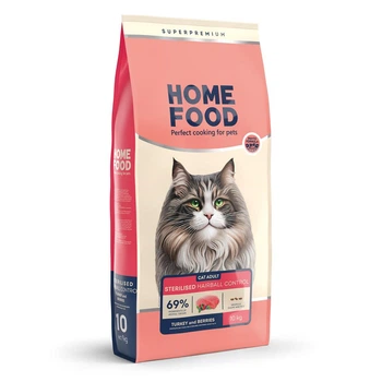 Корм для стерилизованных кошек Home Food Hairball Control Выведение шерсти 10кг (4820235020880)