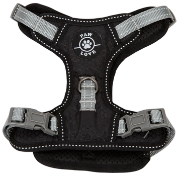 Szelka w kształcie litery Y dla psów Paw Love rozmiar 73 L Czarna (5714156139297)
