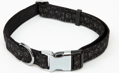 Obroża dla psów Paw Love regulowana S Czarna (5714156139327)