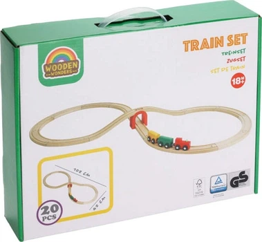 Набір поїздів Wonders дерев'яний 1340417 (8720573854641)