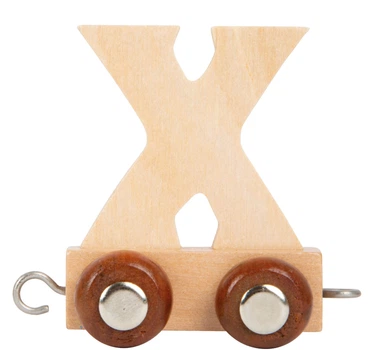 Wagonik Small Foot drewniany z literą X 5420118 (4020972991508)