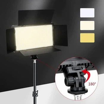 Лампа відеосвітло LED U600E RGB для фото та відео зйомки потужне світлодіодне джерело 3200K-5500K з пультом управління
