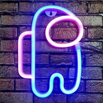 Ночной светильник Neon Amazing для детей с неоновым светом синего цвета для создания уютной атмосферы