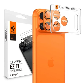 Szkło hartowane Spigen Optik Pro XL do Apple iPhone 17 Pro Max Orange (8800283317824)