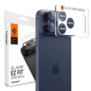 Szkło hartowane Spigen Optik Pro XL do Apple iPhone 17 Pro Max Navy Blue (8800283317831)
