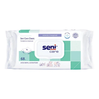 Влажные салфетки большие Seni Care Classic 68 шт.