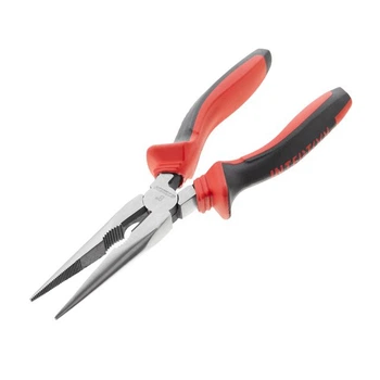Длинногубцы прямые 200 мм, 40CrV, фосфатированные, полированные, STORM INTERTOOL NT-0140