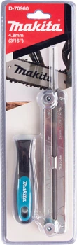 Zestaw pilnika okrągłego z prowadnikiem Makita 4.8 mm do ostrzenia łańcuchów (D-70960)
