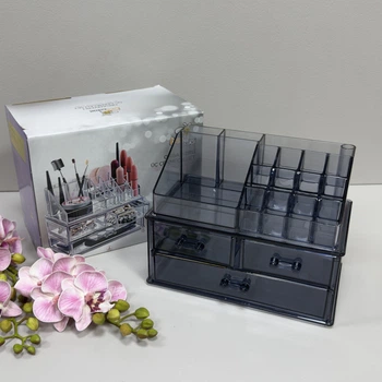 Органайзер для косметики 23,5х14х17,8 см Akay Plastik AK635 тонований