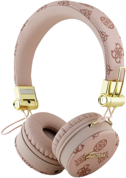 Słuchawki Guess Peony Script Round Shape Brown (3666339328979)