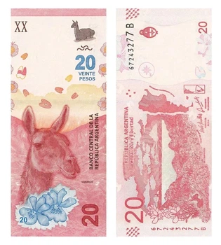 Банкнота 20 песо Аргентина 2017 рік UNC