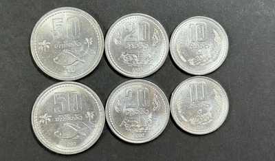 Лаос монеты набор 1980 гг.