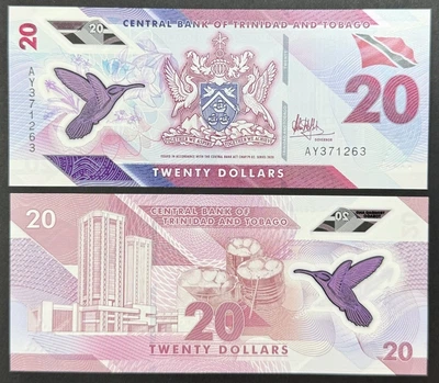 Банкнота Тринідад і Тобаго 20 доларів 2020 р. UNC
