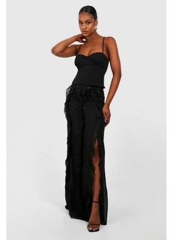 Топ boohoo 42 Черный GZZ82445