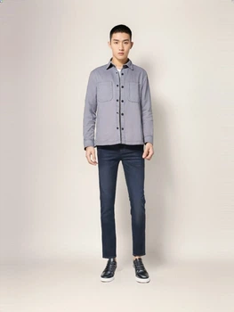 Джинсова куртка H&M M Сірий 0944940_02