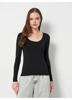 Жіночий лонгслів H&M 36 Чорний 0464565