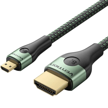 HDMI-кабель Vention Micro HDMI M to HDMI M 2 м V2.0 8K 60Гц для передачи видео (085F04E5CAA4)