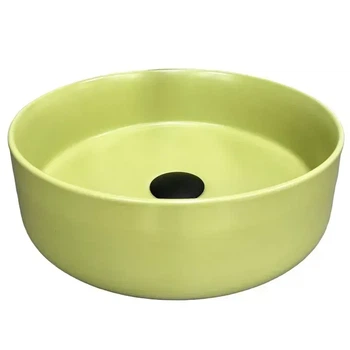 Умывальник накладной VBI Prato 355x355 круглый, оливковый матовый (VBI-011402)