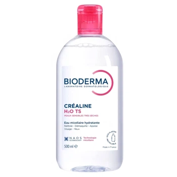 Міцелярна вода для сухої чутливої шкіри Bioderma Créaline H2O TS 500мл