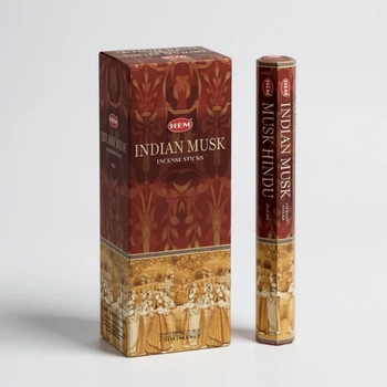 Indian Musk (Індійський Мускус) Hem Аромапалички Hem Incense Sticks 20 Шт