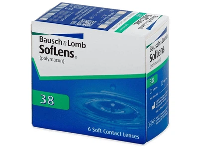 Контактні лінзи Bausch & Lomb SofLens 38 (Упаковка 6 шт) 3 місяці 8.7 діоптрія -2.25